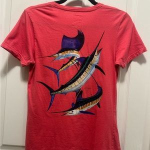 GUY HARVEY Women’s size Small Pink Tee 🐟🐠